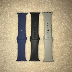 Three Apple Watch bands